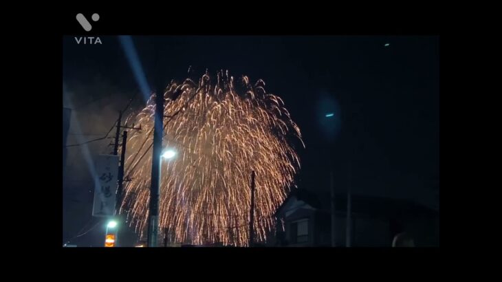 8月28日、川口オートレース場の近くで花火大会がありました。