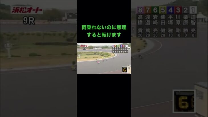 Auto Race japanese bike race オートレース　落車事故　11/28-9R #shorts #autorace